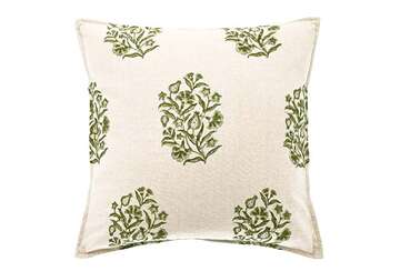 BLICKLING CUSHION OLIVE FEATHER WITH FILLER 43X43C