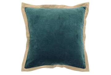 VELVET FLANGE CUSHION GLACIER POLY FILL 43X43